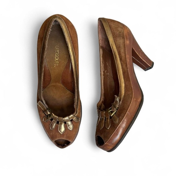 Aerosole Peep Toe Heels - Picture 1 of 8